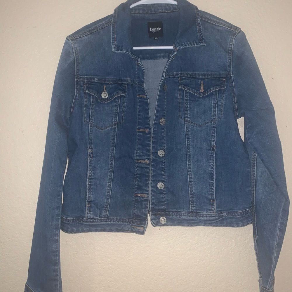 Kensie blue Jean jacket medium
